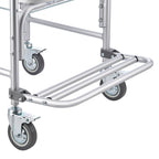 4-in-1 Rolling Bedside Commode Shower Chair with Wheels