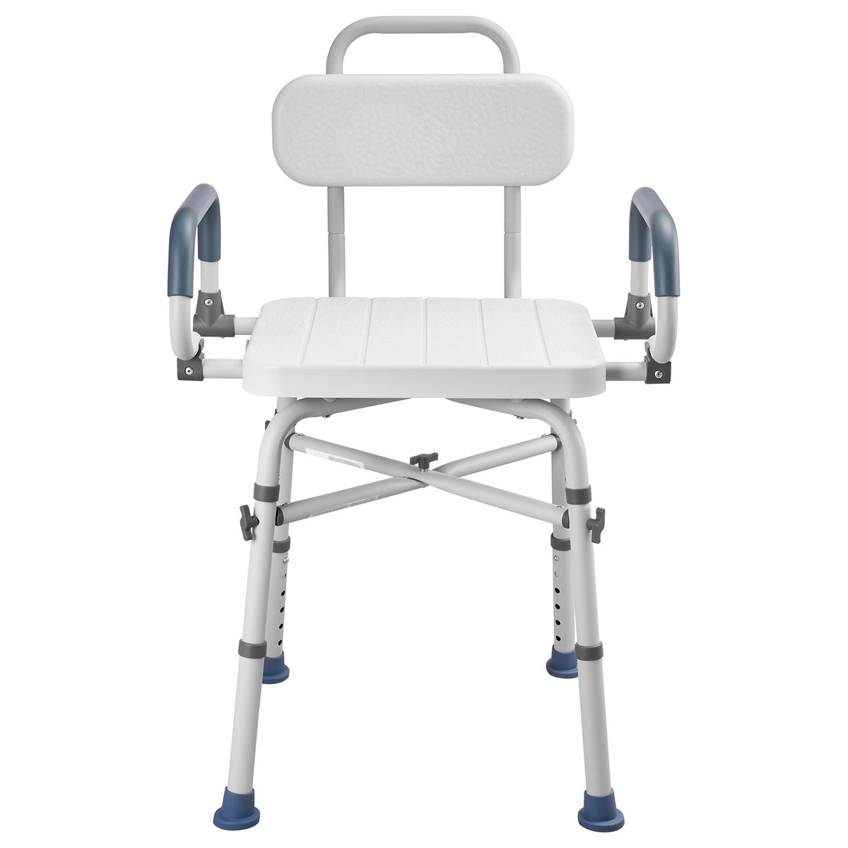 Heavy-Duty Swivel Shower Chair with Arms and Back