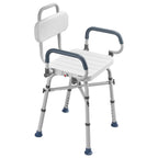 Heavy-Duty Swivel Shower Chair with Arms and Back