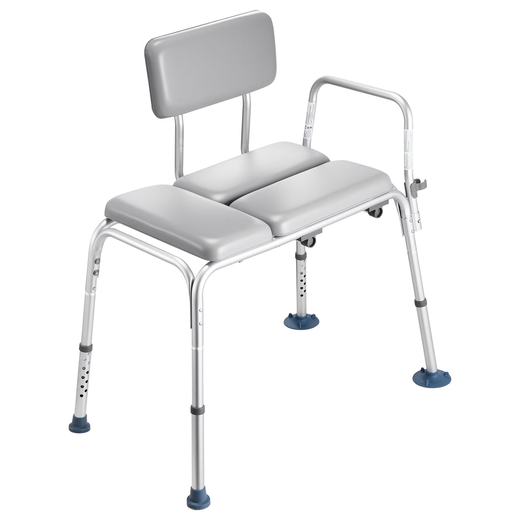 Tub Transfer Bench with Padded Seat & Reversible Backrest