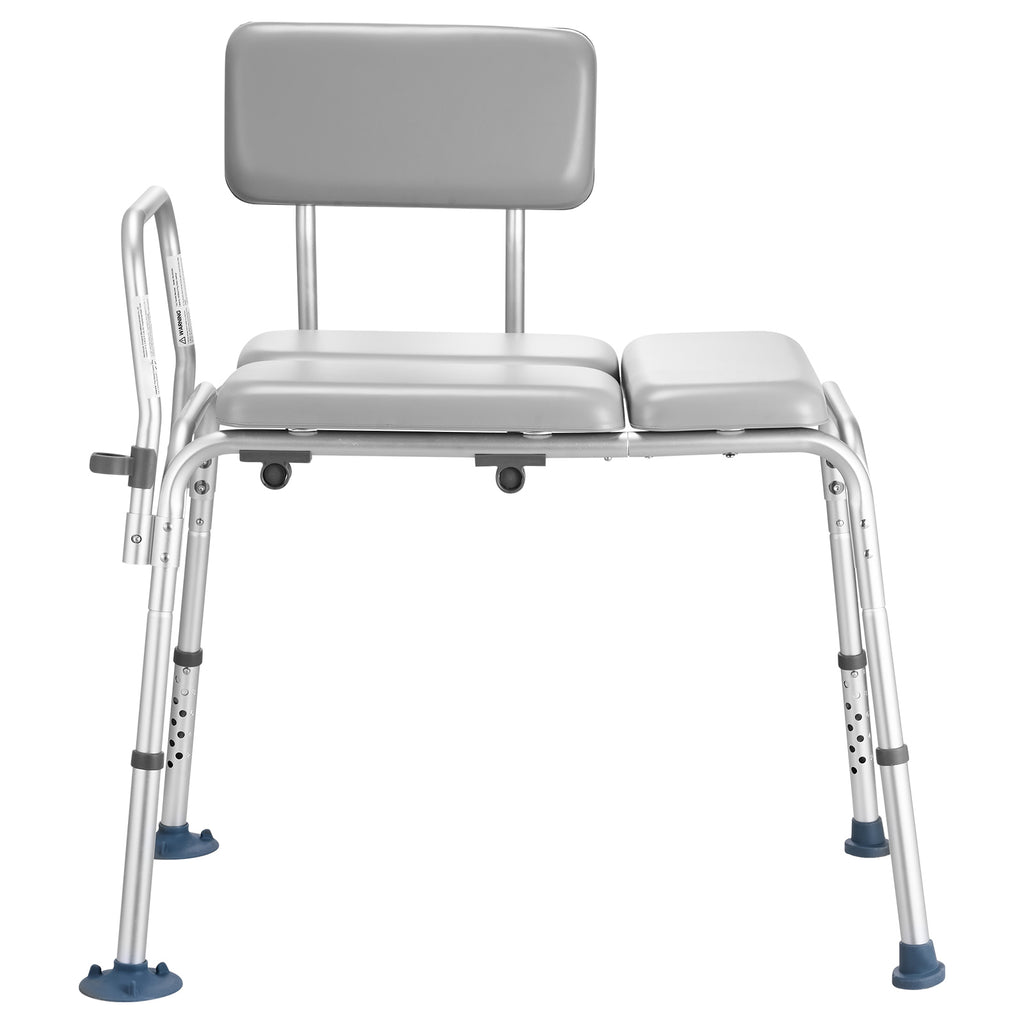 Tub Transfer Bench with Padded Seat & Reversible Backrest