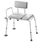 Tub Transfer Bench with Padded Seat & Reversible Backrest