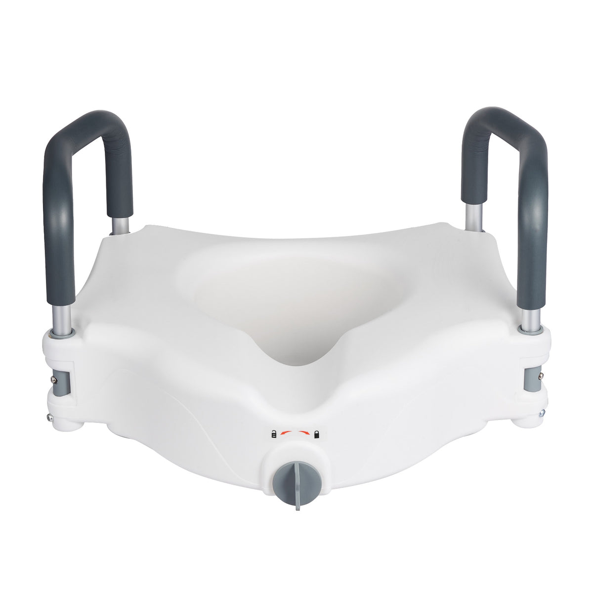 5-Inch Raised Toilet Seat with Padded Arms