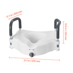 5-Inch Raised Toilet Seat with Padded Arms