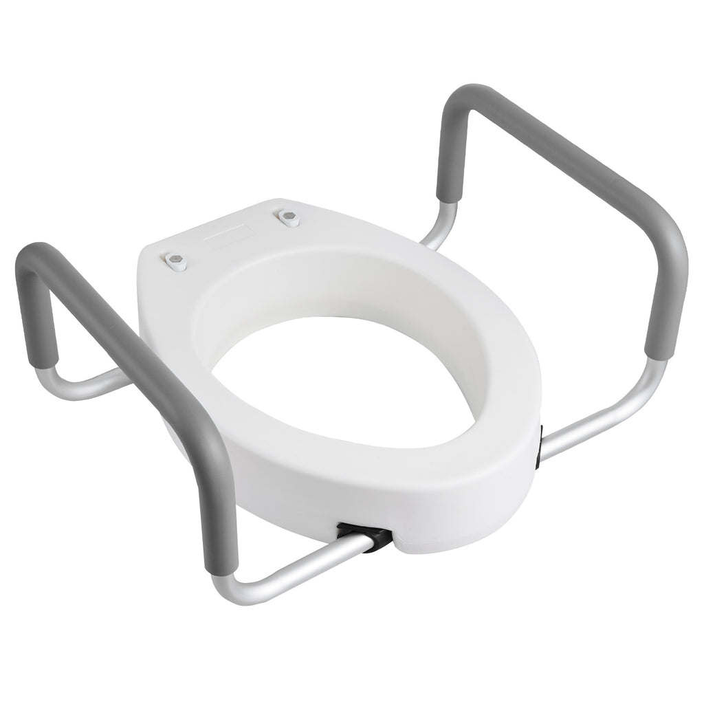 3.5-Inch Raised Toilet Seat with Padded Arms