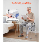 Adjustable 4-in-1 Bedside Commode Chair