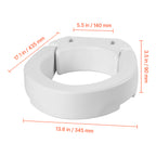 3.5-Inch Lift Raised Toilet Seat Riser