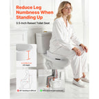 3.5-Inch Lift Raised Toilet Seat Riser