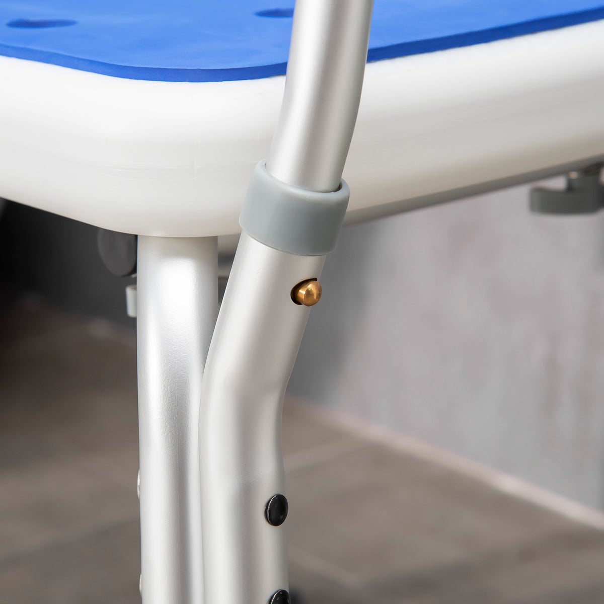 Adjustable Padded Shower Chair with Arms & Back