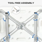 Adjustable Padded Shower Chair with Arms & Back
