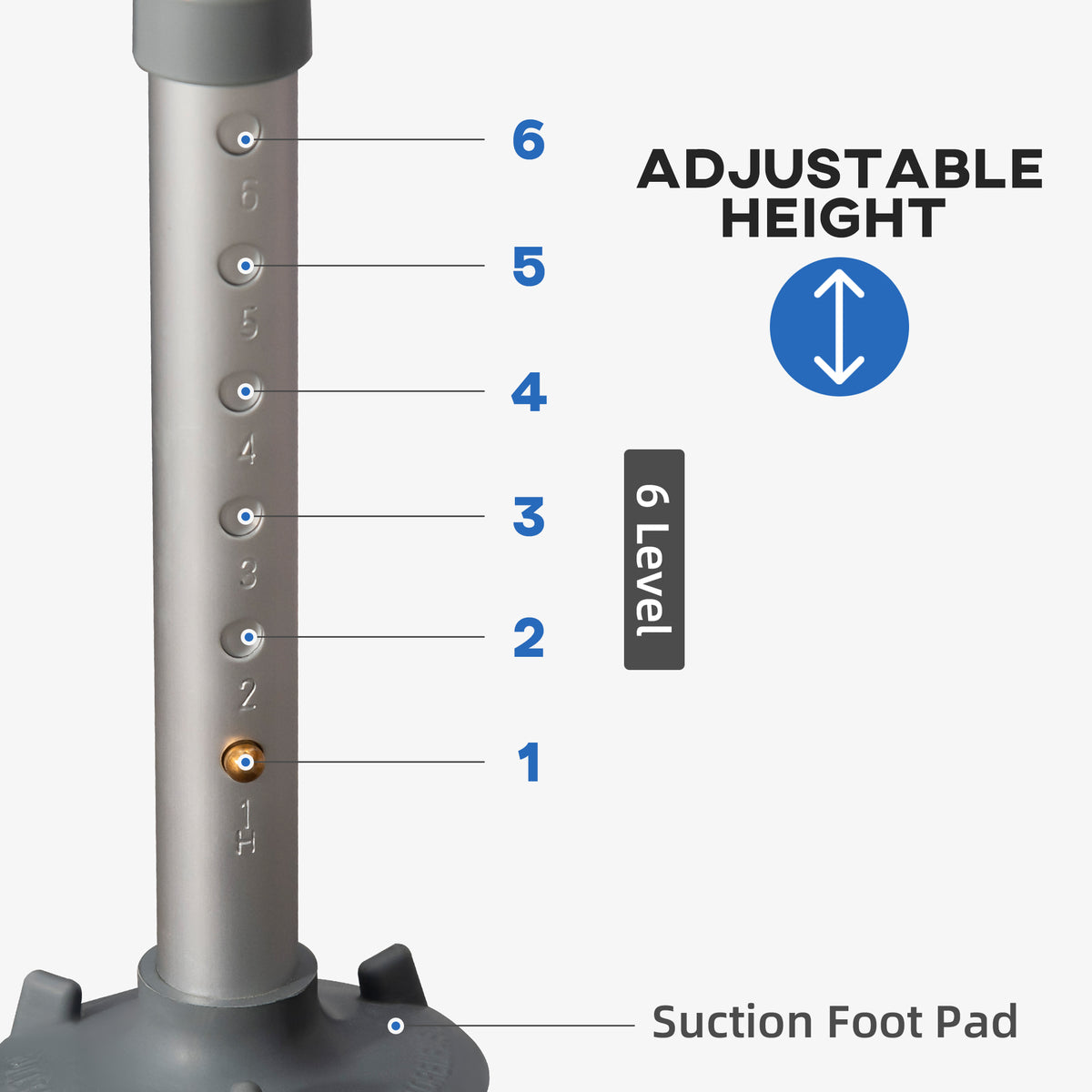 Adjustable Padded Shower Chair with Arms & Back