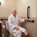 2 Pack 1.25'' Stainless Steel Safety Grab Bars for Bathtub and Showers with Knurled Grip