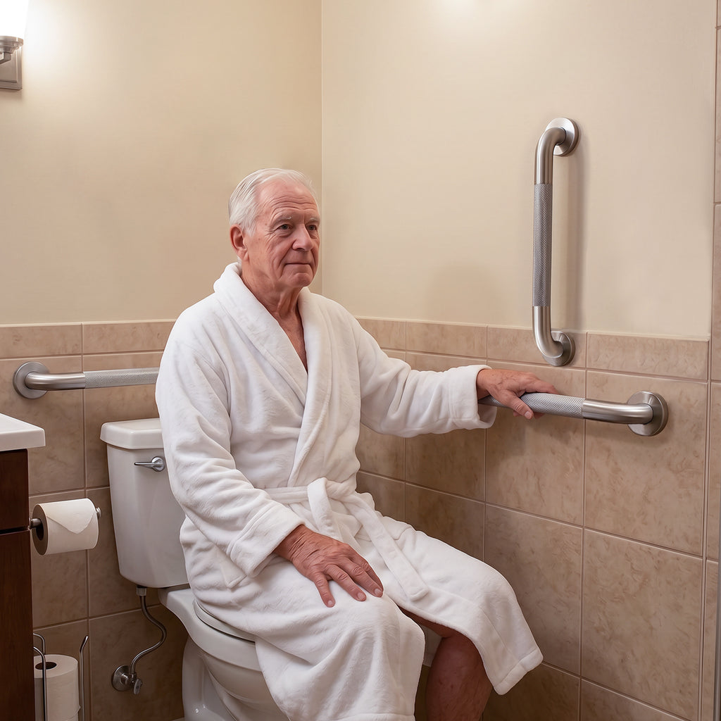 Grab Bar Bundle for ADA Compliance, Pack of 3 for Commercial & Residential Restrooms