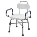 Heavy-Duty Swivel Shower Chair with Arms and Back
