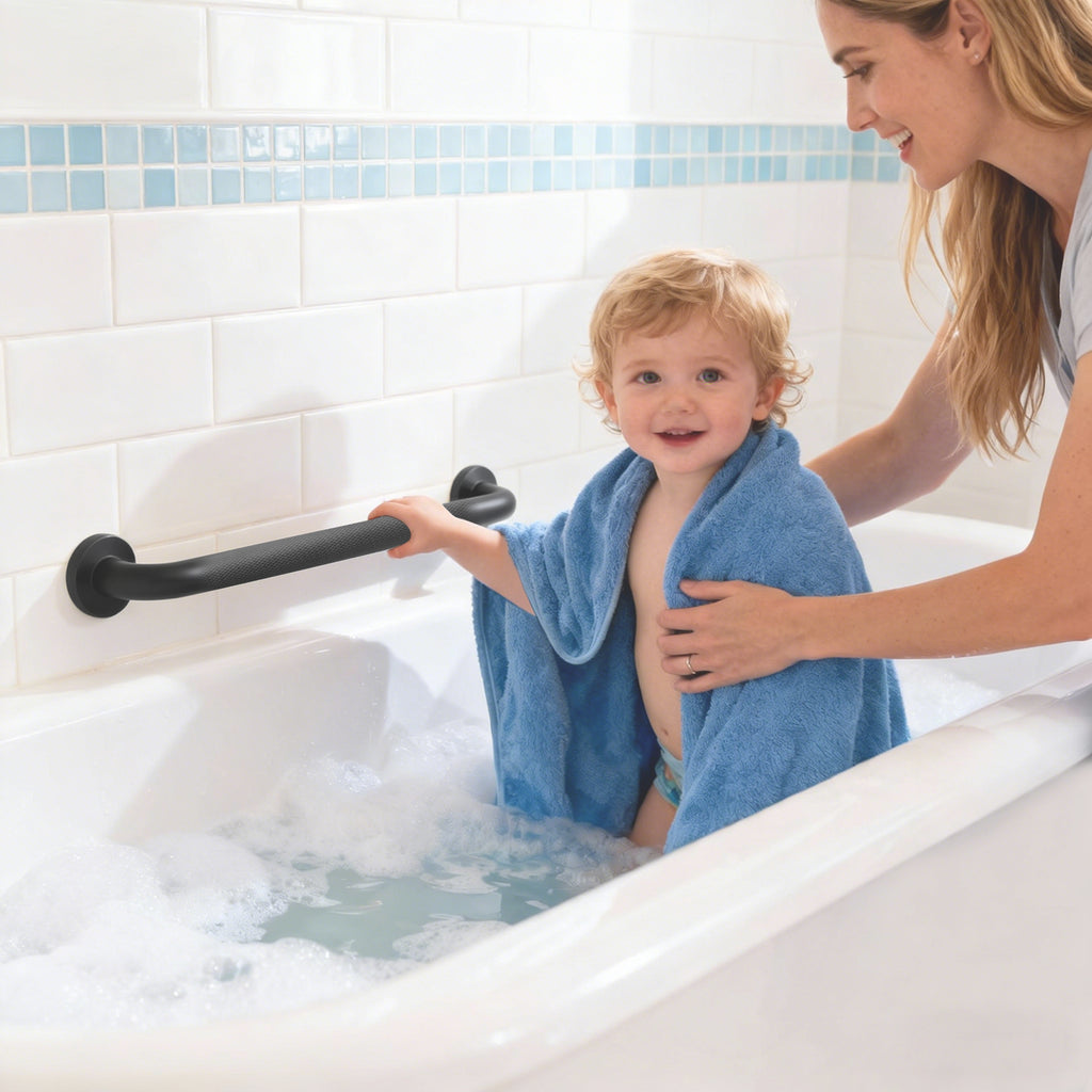 1.25'' Stainless Steel Safety Grab Bars for Bathtub and Showers with Knurled Grip