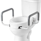 3.5-Inch Raised Toilet Seat with Padded Arms