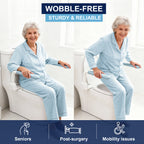 Toilet Safety Rails for Seniors with Flip-Up Armrests