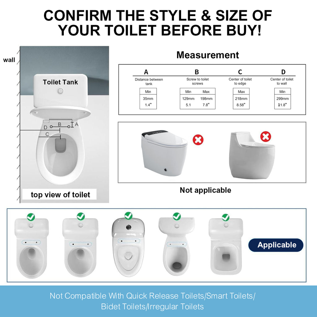 Toilet Safety Rails for Seniors with Flip-Up Armrests