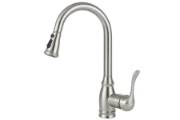 IJDD Pull Down Kitchen Faucet for Home Kitchens, Matte Black